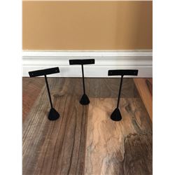 SET OF 3 EARRING DISPLAY STANDS/6" TALL