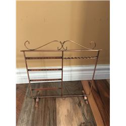 COPPER METAL JEWELERY DISPLAY13"TALL/13" WIDE/GREAT FOR HANGING EARRING, NECKLACES, BRACELETS!!