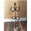 Image 1 : BROWN ANTIQUE BROWN METAL HORSHOE CUP RACK/20" TALL/GREAT FOR HANGING NECKLACES,BRACELETS OR CUPS!!