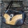 Image 1 : LADIES NATURAL LEATHER WESTERN BUCKLE HANDBAG