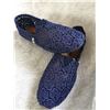 Image 1 : LADIES SLIP ON FLORAL SHOES-NAVY BLUE/size 9