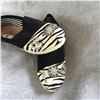 Image 1 : ZEBRA BLACK/WHITE HAIR ON HIDE SLIP ON SHOE /size 8 *FITS SMALL