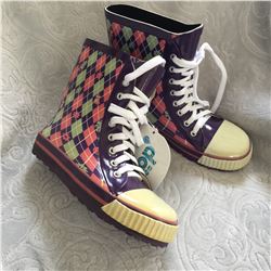 CHILDRENS PURPLE RUBBER BOOTS /size12.5