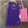 Image 1 : Girls purple tank top with crystals on top of front/Cowgirl Tuff Co. written on front/100% cotton/SI