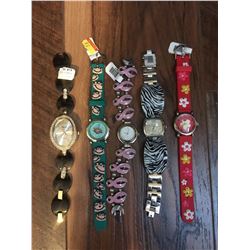GROUP OF 10 NEW WATCHES-STRAP/BRACELET STYLES *need new watch batteries