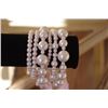 Image 1 : Multi layer BRACELET/Wear as a set or individually/Different size PINK pearl layers