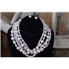 Image 1 : MULTISTRAND PINK PEARL NECKLACE/ADJUSTABLE CLASP CLOSURE
