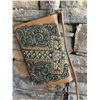 Image 1 : Montana West tan/crossl design wallet messenger with large clear western concho. Single long detacha