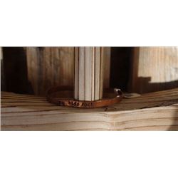 COPPER  metal cuff bracelet/Engraved MY KIDS ROCK/THIN