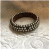Image 1 : WOOD SILVER STUDDED CUFF BRACELET/3/4"WIDE***ONE STUD FELL OFF BUT IS INCLUDED**JUST NEED TO GLUE ON