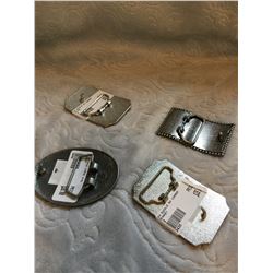 4 CUSTOM HAND CRAFTED BELT BUCKLES/ FITS BELTS 1.5"WIDE/FUN UNIQUE DESIGNS!!!