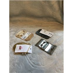 4 CUSTOM HAND CRAFTED BELT BUCKLES/ FITS BELTS 1.5"WIDE/FUN UNIQUE DESIGNS!!!