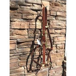 WIDE LEATHER  full halter/Vegetable tanned leather expertly prepared for strength and suppleness/5-w