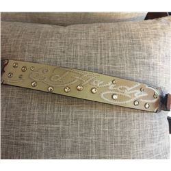 ED HARDY LEATHER NOSE BAND/ LIGHT PINK WITH STUDS/ **HALTER AND CONCHOS NOT INCLUDED