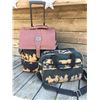 Image 1 : COWBOY SILOUETTE MOTIF/ROLLING CARRYON AND TOTE/BROWN AND BLACK/