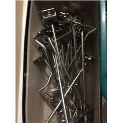 LONG SLAT WALL HOOKS/20 COUNT/8"