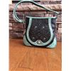 Image 1 : MONTANA WEST BLACK AND MINT WESTERN PURSE/SINGLE STRAP