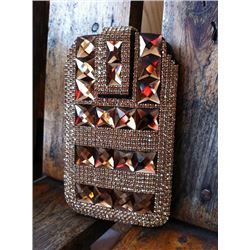 BLING CELL PHONE HOLDER/FITS IPHONE 4-5 OR 2.5" WIDE PHONE