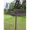 Image 1 : BRONZE HEAVY SOLID METAL BELT DISPLAY RECK/2 TIERS, POLE, STAND/ CAN HOLD A METAL SIGN IN CENTER-QUA