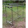 Image 2 : SILVER METAL DOUBLE CLOTHING RACK/TOP BAR ON EACH SIDE SLIDES UP TO CUSTOMIZE HEIGHT
