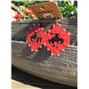 Image 1 : RED BRONC EARRINGS