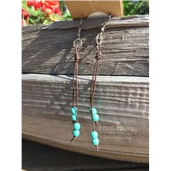 LEATHER/TURQUOISE BEADS