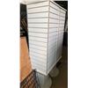 Image 1 : WHITE 16"X66" SWIVEL DISPLAY STAND/ HOLDS SLAT TYPE HOOKS