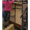 Image 1 : IVORY AND GREY SHELVING UNIT/ COMES WITH SOME HOOKS AND A FEW SHELVING/ ON WHEELS