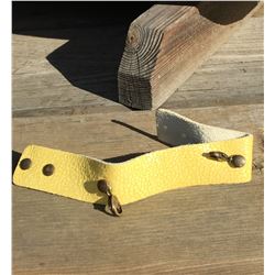 LENNY AND EVA LEATHER THINCUFF BRACELET /1"/YELLOW