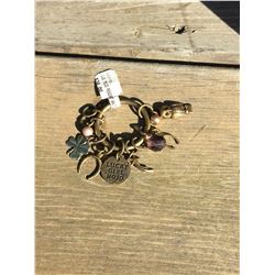 LENNY AND EVABRASS MOJO CHARM / FITS ON CUFFS, OR CHAIN BRACELET OR NECKLACE/LUCKY GIRL THEME; OWL,4