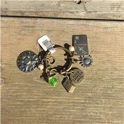 LENNY AND EVA BRASS MOJO CHARM / FITS ON CUFFS, OR CHAIN BRACELET OR NECKLACE/ROAD TRIPPER THEME; PO