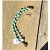 Image 1 : LENNY AND  EVA TURQUOISE BEADED LINK BRACELET