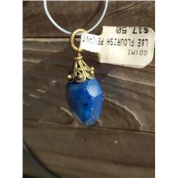 LENNY AND  EVA BLUE STONE CHARM/PENDANT