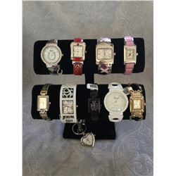 GROUP OF 10 NEW WATCHES-STRAP/CUFF STYLES *need new watch batteries