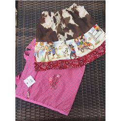 GIRLS FUN WESTERN DESIGN SKIRT SIZE 9-10 GIRLS/COWGIRL FINESSE TOTE BAG/***SIZE 5-6TODDLER SHOWN IN 