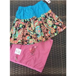 BLUE/PAISLEY CORAL TWIRL SKIRT SIZE 5 TODDLER/COWGIRL FINESSE TOTE BAG/***SIZE 5 TODDLER SHOWN IN PI