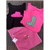 Image 1 : 1 PINK AND 1 BLACK TANK TOPS /SIZE 6 /COWGIRL FINESSE TOTE BAG