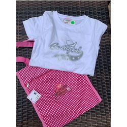 WHITE SILVER COWGIRL LOGO GIRLS TSHIRT SIZE SMALL/COWGIRL FINESSE TOTE BAG!!