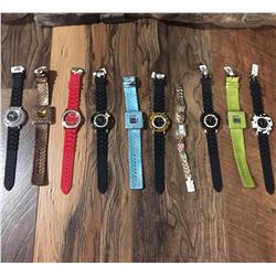 GROUP OF 10 NEW WATCHES-STRAP STYLE *need new watch batteries