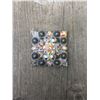 Image 1 : 1COPPER IRREDESCENT SWAROVSKI CRYSTALS/1 1/2" SQUARE CONCHO**COMES WITH CHICAGO SCREWS