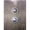 Image 1 : 2 SILVER EMBOSSED/SMALL 1" ROUND CONCHO**COMES WITH CHICAGO SCREWS