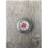 Image 1 : 1 PINK /IRREDESCENT SWAROVSKI CRYSTALS/SMALL 1/2" ANTIQUE ANTIQUE SILVER FLAT  ROUND CONCHO**COMES W