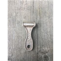 1 ANTIQUED SILVER NECKLACE CONCHO ADAPTER/1 3/4"DROP