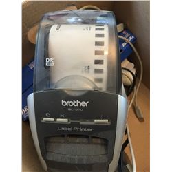2 BROTHER LABEL PRINTERS QL-570 /2 BOXES LABELS