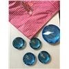 Image 1 : 5 BLUE DIAMOND PAPER WEIGHTS/ 1 LARGE,4 SMALL*COMES WITH A COWGIRL FINESSE TOTE BAG!!