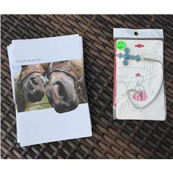 12 ANNIVERSARY CARDS WITH ENVELOPES/ CROSS PURSE HOLDER