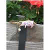 Image 1 : SILVER/CREAM FLORAL PIGGY BRACELET