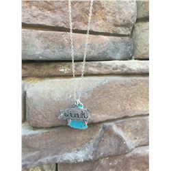 SILVER PIGGY NECKLACE AND EARRINGS