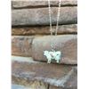 Image 1 : SILVER/ FLORAL COW NECKLACE AND EARRINGS