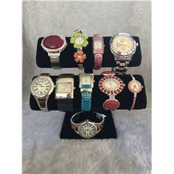 GROUP OF 10 NEW WATCHES  *need new watch batteries